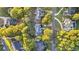 Stunning aerial view of a neighborhood with mature trees and well-manicured lawns creating a serene and inviting atmosphere at 248 Montrose Dr, Mcdonough, GA 30253
