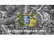 An aerial view showing estimated property lines highlighting the property's boundaries in a lush, tree-filled neighborhood at 248 Montrose Dr, Mcdonough, GA 30253