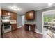 View of the kitchen features, cabinetry, countertops, stainless steel appliances, and eat-in breakfast nook at 2521 Whites Mill Ln, Decatur, GA 30032
