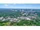 Stunning aerial view overlooking lush trees with a vibrant cityscape in the background, perfect for urban living at 3734 Powers Ferry Nw Rd, Atlanta, GA 30342