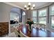 Dining room featuring natural light, chandelier, and neutral walls at 1124 Monarda Nw Way, Acworth, GA 30102