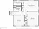 Floorplan of the second floor, displaying the primary bedroom, bathrooms, and other bedrooms in the home at 2358 Dabney Ter, East Point, GA 30344