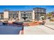Picturesque town square featuring a fountain, benches, and stylish storefronts for community gathering and enjoyment at 2255 Windsor Bluffs Dr, Cumming, GA 30041