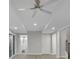 Finished basement featuring recessed lighting, vinyl floors and neutral wall color at 5400 Mill Run Dr, Marietta, GA 30068