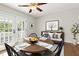 Bright dining room features access to a covered outdoor space at 2024 Lower Burris Road Rd, Canton, GA 30114