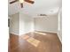 Open living space with hardwood floors, ceiling fans, and lots of natural light at 2024 Lower Burris Road Rd, Canton, GA 30114