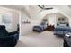 Bright bedroom featuring two twin beds, accent wall, and a ceiling fan at 3361 Woodington Se Ct, Marietta, GA 30067