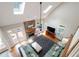 Bright living room with vaulted ceiling, hardwood floors, fireplace and comfortable furnishings at 3361 Woodington Se Ct, Marietta, GA 30067