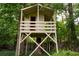 Charming backyard treehouse surrounded by lush greenery and shade trees, perfect for ! at 3361 Woodington Se Ct, Marietta, GA 30067