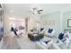 Spacious living room with modern decor, stylish furniture, and hardwood flooring at 3810 Jack Vernon Cir, Powder Springs, GA 30127