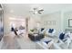 Open concept living room with stylish decor and plenty of seating at 3810 Jack Vernon Cir, Powder Springs, GA 30127