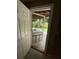 View of the covered patio through a doorway at 2504 Dalesford Ct, Dacula, GA 30019