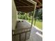 Covered screened porch overlooking green backyard and lush trees at 2504 Dalesford Ct, Dacula, GA 30019