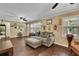 Cozy living room with hardwood floors, comfortable sofa, and decorative accents at 502 Allen Dr, Lawrenceville, GA 30043