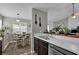 Open-concept kitchen area leading to a breakfast nook and cozy living space at 507 Hillcrest Cross Rd, Canton, GA 30115
