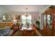 Traditional dining room with hardwood floors and a chandelier at 1777 Chasewood Park Ln, Marietta, GA 30066