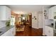 Open concept kitchen, dining, and living area with hardwood floors at 1777 Chasewood Park Ln, Marietta, GA 30066