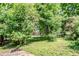 Spacious, tree-filled backyard with plenty of room for outdoor activities and gardening at 2201 Bollingbrook Drive, Atlanta, GA 30311