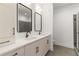 Bright bathroom featuring double sinks, modern fixtures, and a glass shower at 367 Parkway Ne Dr # 4, Atlanta, GA 30312