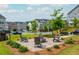 Serene community space with fire pit and benches, ideal for socializing at 996 Layton Dr, Buford, GA 30518