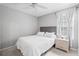 Calm bedroom with white walls, soft carpet, and a bright window at 1047 Woodsong Pass Ct, Lawrenceville, GA 30043