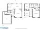 Detailed floor plan showcasing the layout of the first and second floors at 1047 Woodsong Pass Ct, Lawrenceville, GA 30043