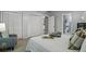 Well-furnished bedroom featuring large closets, plenty of natural light, and ensuite bathroom at 1311 Sylvan Cir, Brookhaven, GA 30319