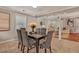 Charming dining room with seating for six and easy access to living room at 1311 Sylvan Cir, Brookhaven, GA 30319
