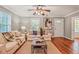 Inviting living room featuring hardwood floors, and comfortable seating at 1311 Sylvan Cir, Brookhaven, GA 30319