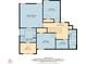 Detailed floor plan of the second floor at 1537 Maplecliff Way, Sugar Hill, GA 30518