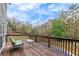 Relaxing deck featuring outdoor furniture and scenic views of the surrounding lush landscape at 1772 Brittany Chase Nw, Kennesaw, GA 30152
