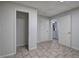 Hallway in the basement area with closets and bathroom at 23 Timberlake Pointe Ne, Cartersville, GA 30121