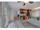 Kitchen with granite countertops, stainless appliances, and wood cabinets and wine rack storage at 23 Timberlake Pointe Ne, Cartersville, GA 30121