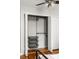 This closet has built in racks for clothing storage and wire baskets for other items at 520 Park Se Ave # 2, Atlanta, GA 30312