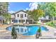 Stunning backyard with in-ground pool and lush landscaping at 125 Foxridge Rd, Atlanta, GA 30327