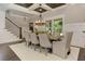Dining area with stylish furnishings, coffered ceiling and a large window at 125 Foxridge Rd, Atlanta, GA 30327