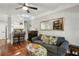 Open-concept living room with modern decor and abundant natural light at 2700 Pine Tree Rd # 3006, Atlanta, GA 30324