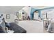 Large bedroom with dormer windows and ample space for play and relaxation at 242 Sandhurst Ct, Suwanee, GA 30024