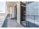 A private balcony with city views provides an outdoor retreat connected to the condo interior at 3040 Peachtree Nw Rd # 1013, Atlanta, GA 30305