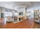 A cozy common room with comfortable seating, a TV, and ample natural light at 3040 Peachtree Nw Rd # 1013, Atlanta, GA 30305