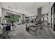 A fully equipped gym with modern exercise machines and fitness equipment at 3040 Peachtree Nw Rd # 1013, Atlanta, GA 30305
