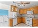 A functional kitchen with stainless steel appliances and plenty of counter space at 4038 Sharon Woods Dr, Powder Springs, GA 30127