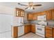 A functional kitchen with stainless steel appliances and plenty of counter space at 4038 Sharon Woods Dr, Powder Springs, GA 30127