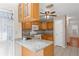 Bright kitchen with stainless steel appliances and granite countertops at 4038 Sharon Woods Dr, Powder Springs, GA 30127