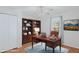 Office space featuring built-in shelves and a desk, ideal for remote work at 4038 Sharon Woods Dr, Powder Springs, GA 30127