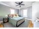 Serene bedroom with grey walls, hardwood floors, and natural light at 1055 Woodland Se Ave, Atlanta, GA 30316