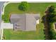 Aerial view of home showcasing landscaping, driveway and well-manicured lawn at 2920 Farmstead Way, Suwanee, GA 30024