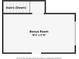 Floor plan excerpt showing a large bonus room with ample space at 2920 Farmstead Way, Suwanee, GA 30024