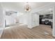 Open-concept floor plan with hardwood floors, neutral colors, and easy access to the kitchen at 5115 Leland Dr, Stone Mountain, GA 30083