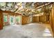 Unfinished basement with exposed insulation, ready for customization to create your dream space at 620 Reeves Hill Pt, Lawrenceville, GA 30043